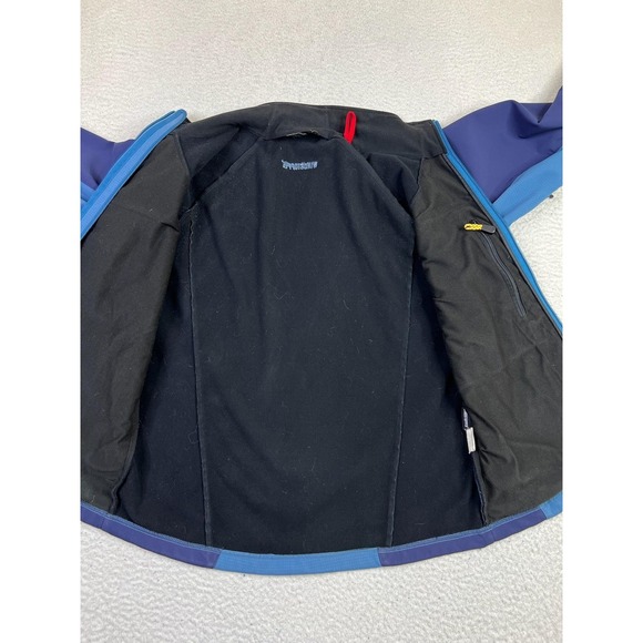Marmot Windstopper Softshell Jacket Mens Medium Blue Full Zip Hiking Outdoor - Picture 7 of 12